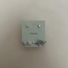 ピアス 5点セット リボン ハート ストーン