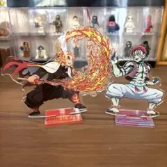 鬼滅の刃　アクリルスタンド　煉獄杏寿郎　猗窩座　無限列車