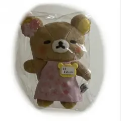 コリコグストア　チャイロイコグマ ぬいぐるみ　ギンガムチェック　エプロン コリコグストア チャイロイコグマ ぬいぐるみ ギンガムチェック