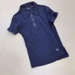 バーバリーロンドン ポロシャツ 半袖 ワンポイント ホース刺繍 コットン お洒落