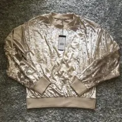 新品ゴールドスウェット韓国