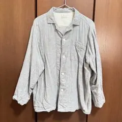 良品計画 脇に縫い目のない 二重ガーゼパジャマ グレー Mサイズ メンズ