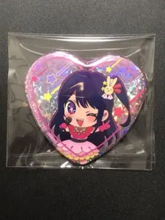 【公式パートナーは購入前コメント要】推しの子 星野アイハート型ホログラム缶バッジ