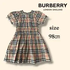 バーバリー （BURBERRY）チェック　ワンピース 98cm 3Y キッズ　夏
