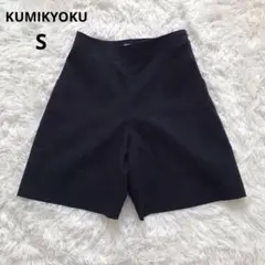 クミキョク KUMIKYOKU 組曲　スエード調ショートパンツ ネイビー S