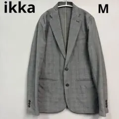 ikka テーラードジャケット グレンチェック スーツ　　M オフィスカジュアル
