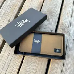 ブラウン 長財布 キャンバス