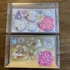 ⭐️GiGO限定⭐️うるちゅるポップシール ミニちゅるシール　イヌ&トリ　2個入り
