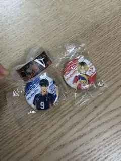 ハイキュー‼︎ 影山飛雄 月島蛍 バッジ&マスキングテープセット