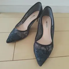 DIANA 刺繍パンプス　ヒール 　25cmのサムネイル