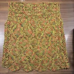 ハンドメイド セーター ニット ベスト 暖色