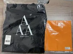 AITOZエプロン ブラック Fサイズ＋三角巾 オレンジ色 お得セット！激安！のサムネイル