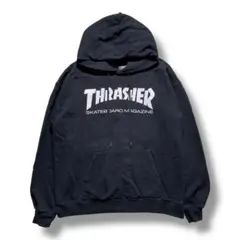 F1683　【即購入OK】　THRASHER　パーカー　サイズS　ブラック