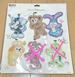 【新品未開封】ダッフィー&フレンズ ディズニー ワッペン チェーンセット