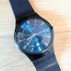 SKAGEN TITANIUM 腕時計 ブラック メッシュベルトのサムネイル