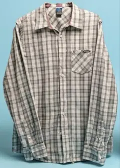 OAKLEY チェック柄 長袖シャツ グレー系