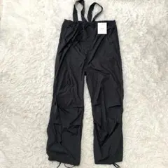 新品▲merlot メルロー▲サロペット チャコールグレーF オーバー 軽量