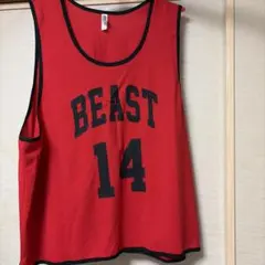 glimmer BEAST 14 ビブス レッド XXLのサムネイル