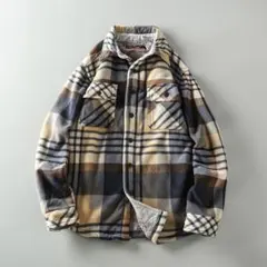 長袖シャツ XL チェックシャツ ネルシャツ シャツジャケッ 厚手 暖かい