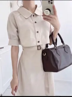 GRL ショート丈 ジャケット Xベルト付き ジャンパースカート セットアップ