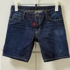 未使用❣️DSQUARED2ディースクエアードショートパンツ デニムインディゴ38