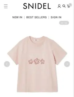 新品未使用 SNIDEL ロゴTシャツ20周年記念 スナイデル Tシャツ ピンクのサムネイル