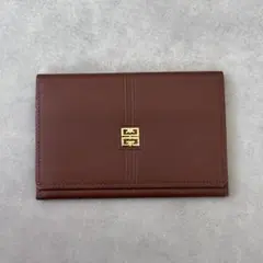 GIVENCHY 4Gロゴ　レザー　名称入れ　カードケース　ブラウンのサムネイル