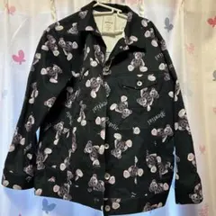 Ank Rouge クマプリント ブラックジャケット