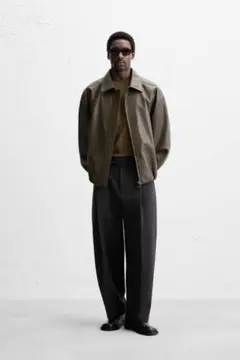 ZARA レザージャケット L ブラウン　入手困難