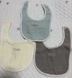 ガーゼ＆タオル地スタイ3枚セット　まとめ買い大歓迎