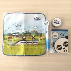 【新品未使用】KISEI パンダハンドタオル、ボールペン、メモ、マスキングテープ
