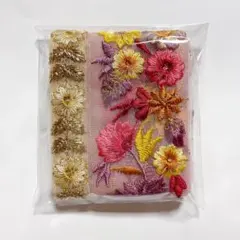 インド刺繍リボン　2つセット　まとめ売り　5.5cm幅　2cm幅