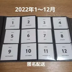 2022年 アルバス ALBUS マンスリーカード 正規品 12ヶ月分 ましかくのサムネイル