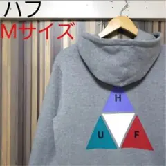 人気デザイン　ハフ☆hufバックロゴ入りパーカー　超人気カラー　ワンポイントロゴのサムネイル