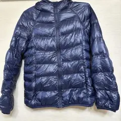 【極美品】　UNIQLO ネイビー ダウンジャケット M ウルトラライトダウン