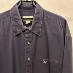 Eddie Bauer エディバウアー　ボタンダウンシャツ　ダークパープル