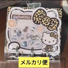 キティ　サンリオ ヒョウ柄シールバインダー　シール帳　シャカシャカ
