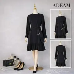 未使用★ADEAM/アディアム 裾フリル ドレス ワンピースXS '21年商品