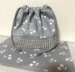 No.1026 お弁当袋 ランチョンマット ハンドメイド 女の子さくらんぼ