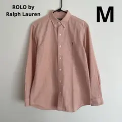 POLO ラルフローレン 長袖シャツ ピンク シンプル ビジネス ボタンダウン