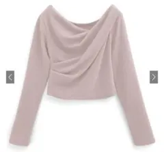 ドレープカシュクールトップス[dk1362] ピンク