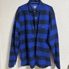 THE NORTH FACE 青黒チェックネルシャツ Lサイズ