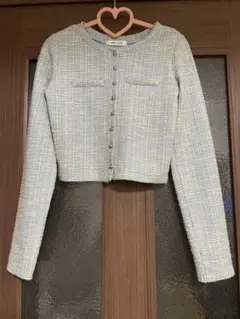 CHIP CLIP ツイードジャケット 水色