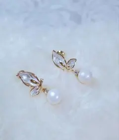 真珠 淡水パール 可愛 デザインのファッション ピアス♡