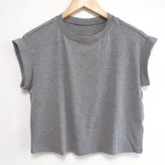 Tシャツ レディース 半袖 ショート丈 トップス ラウンドネック XS