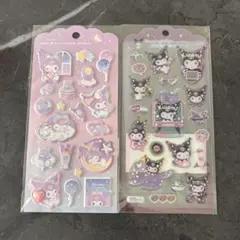 クロミ　ジュエルマシュマロステッカーシール　ドロップジュエリーシール　2枚セット