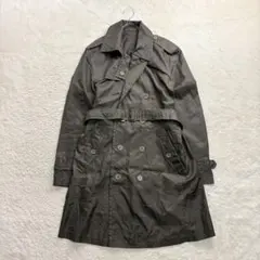コムサイズム/M/緑系/トレンチコート/ベルト付き/撥水加工/春秋/薄手のサムネイル
