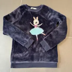 H&M バレリーナ刺繍 ネイビー セーター US 8/10