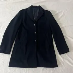 【未使用】COMME CA ISMメンズコート　ネイビー 3つボタン ピーコート