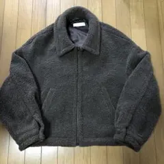WYMボアジャケット ダークブラウン ジップアップ